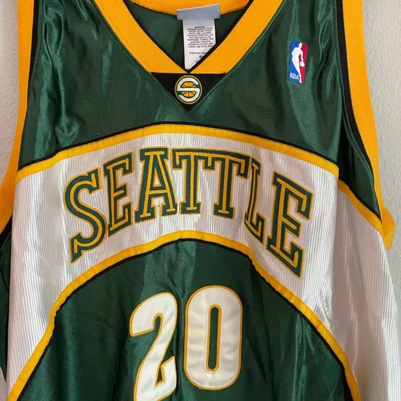 Gary Payton signed SuperSonics NBA autographed Basketball Jersey size 52